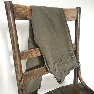 Flying monkey olive drab mid rise denim